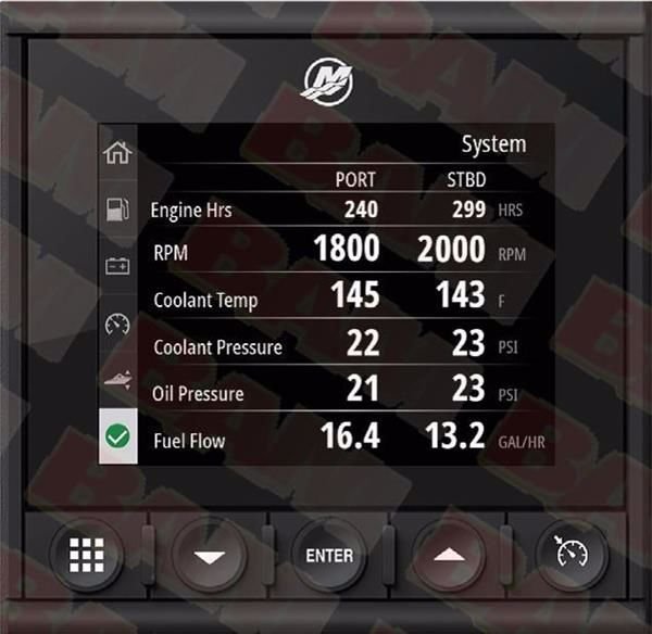 Mercury VesselView 403 Kit Multi-Function Information Screen