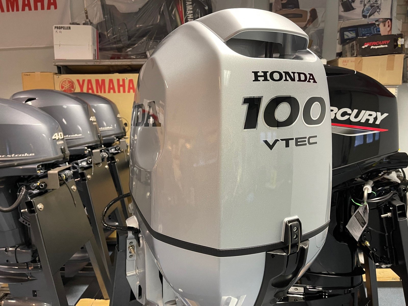 Honda BF100 LRTU 100HP Outboard Motor Long Shaft