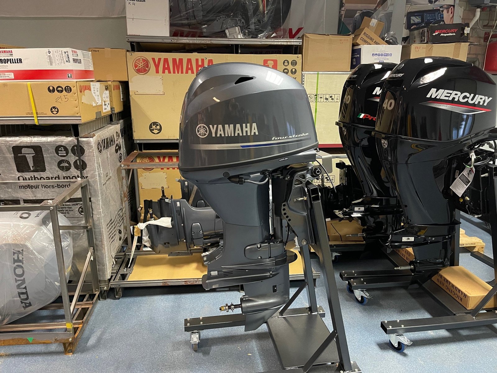 Yamaha F40 FETL 40 HP Long Shaft Outboard Motor with Remote Control