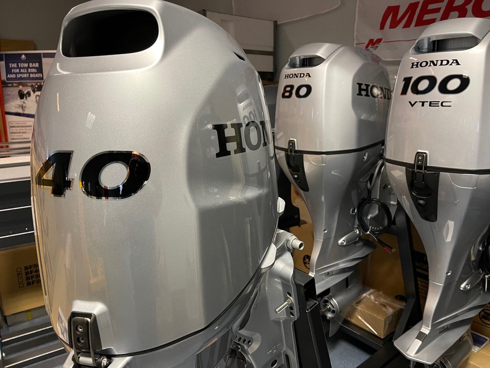 Honda BF40 SRTU 40HP Fuel Injected Outboard Motor Short Shaft