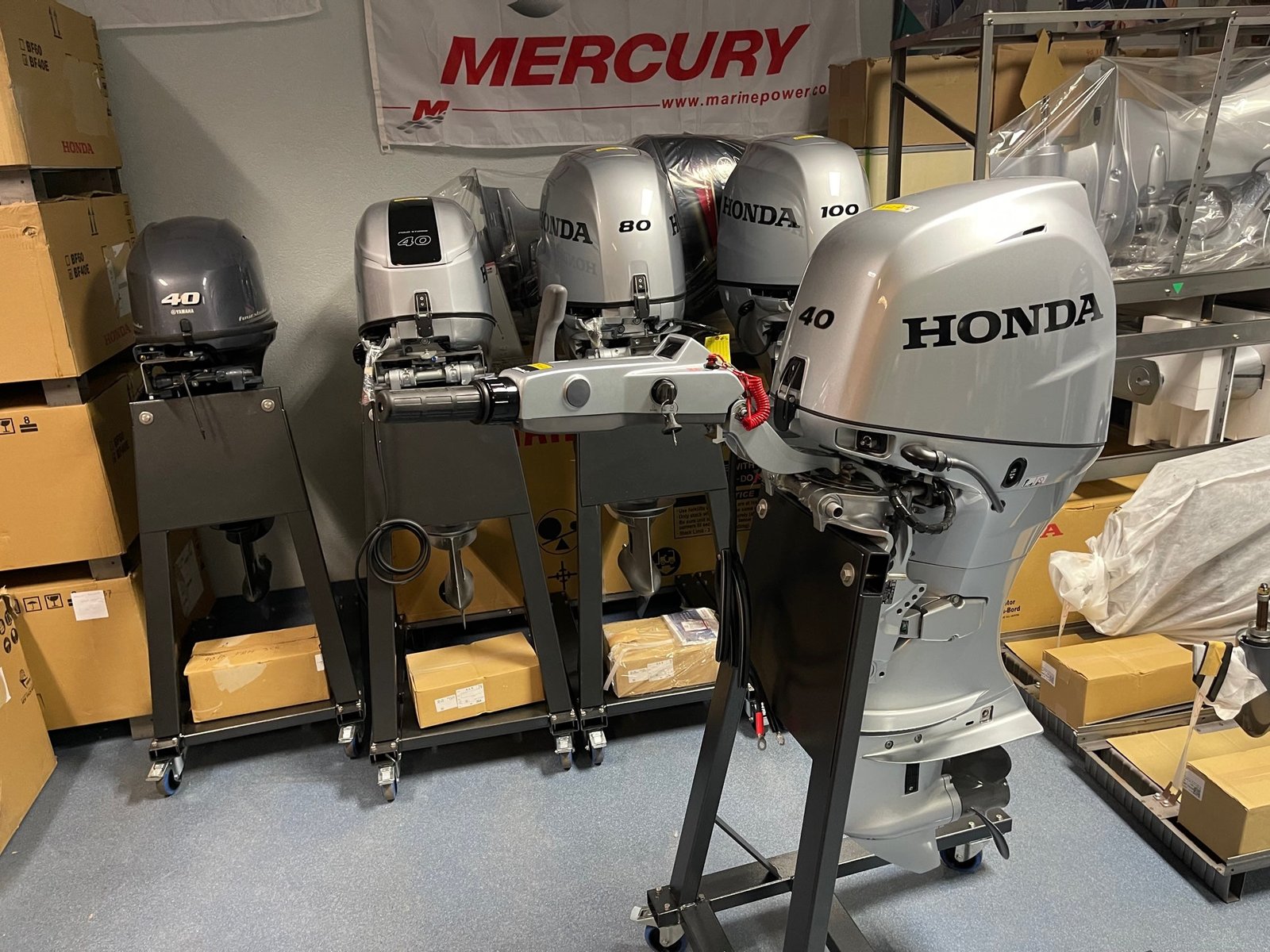 Honda BF40 SRTU 40HP Short Shaft Outboard Motor Tiller Handle