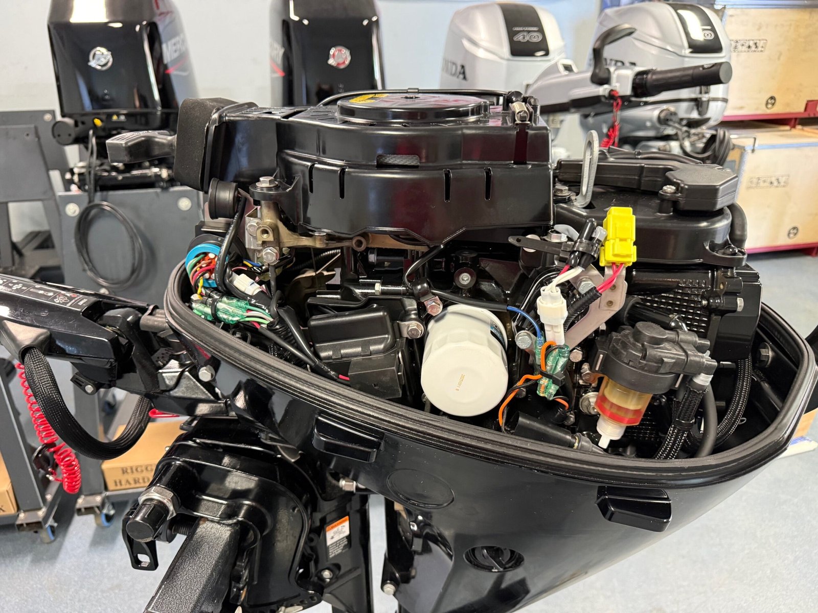 Mercury 20 HP 4-Stroke Injection Outboard Motor Tiller Control 2025 Like New