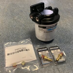 Yamaha Quicksilver Fuel Water Separator for Inboard/Outboard Engines 2 Hose Fittings