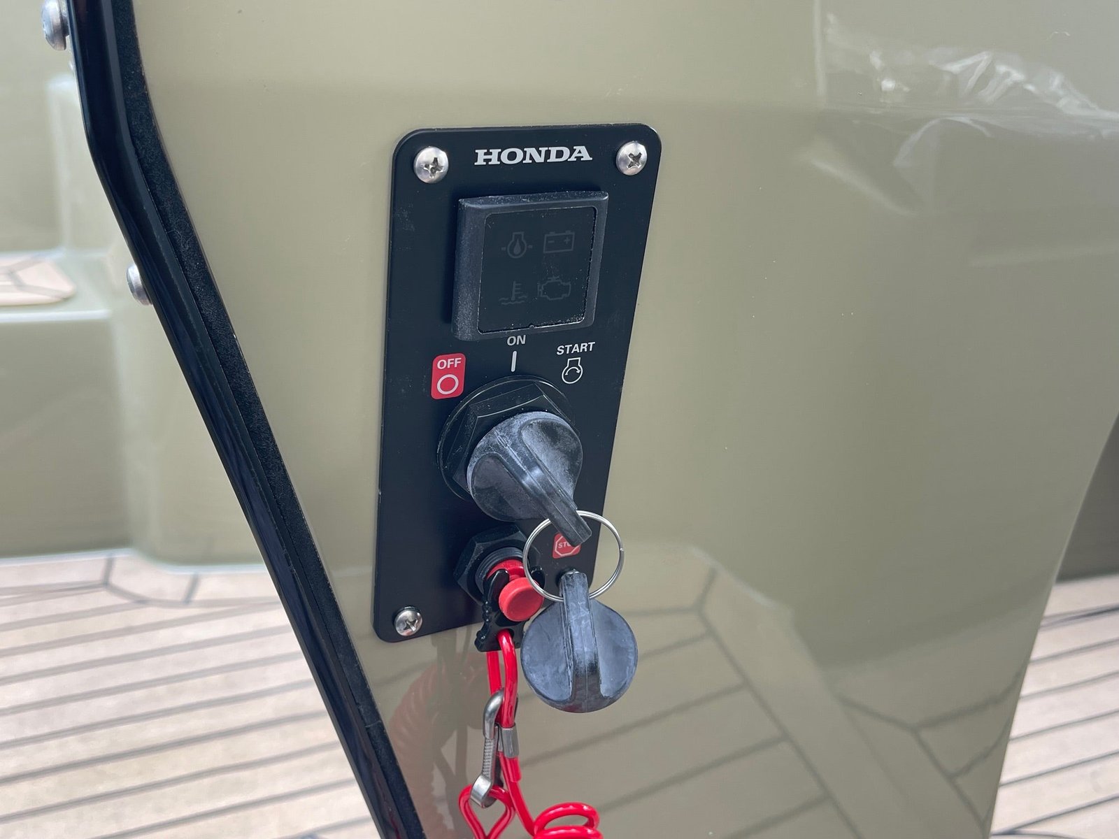 Honda Ignition Switch Panel with Kill Switch Vertical