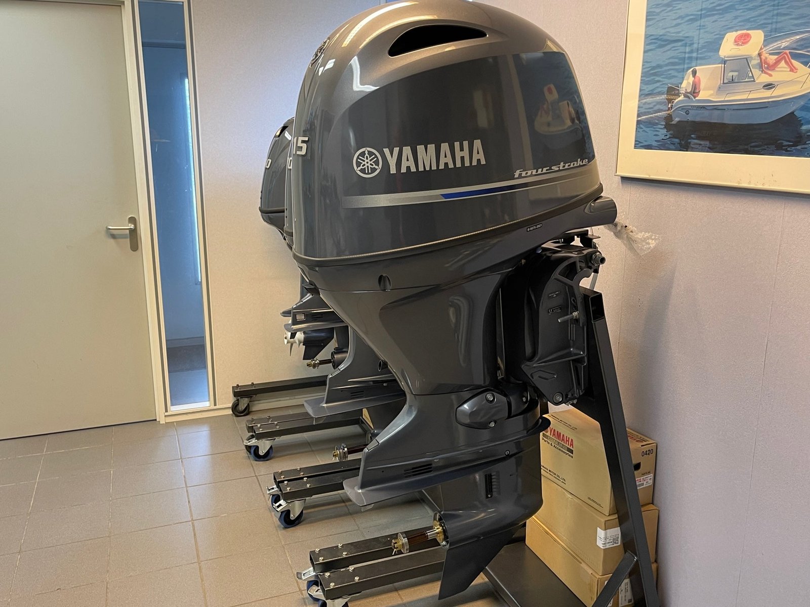 Yamaha F115 LB 115 HP Long Shaft Outboard Motor With Remote Tachometer