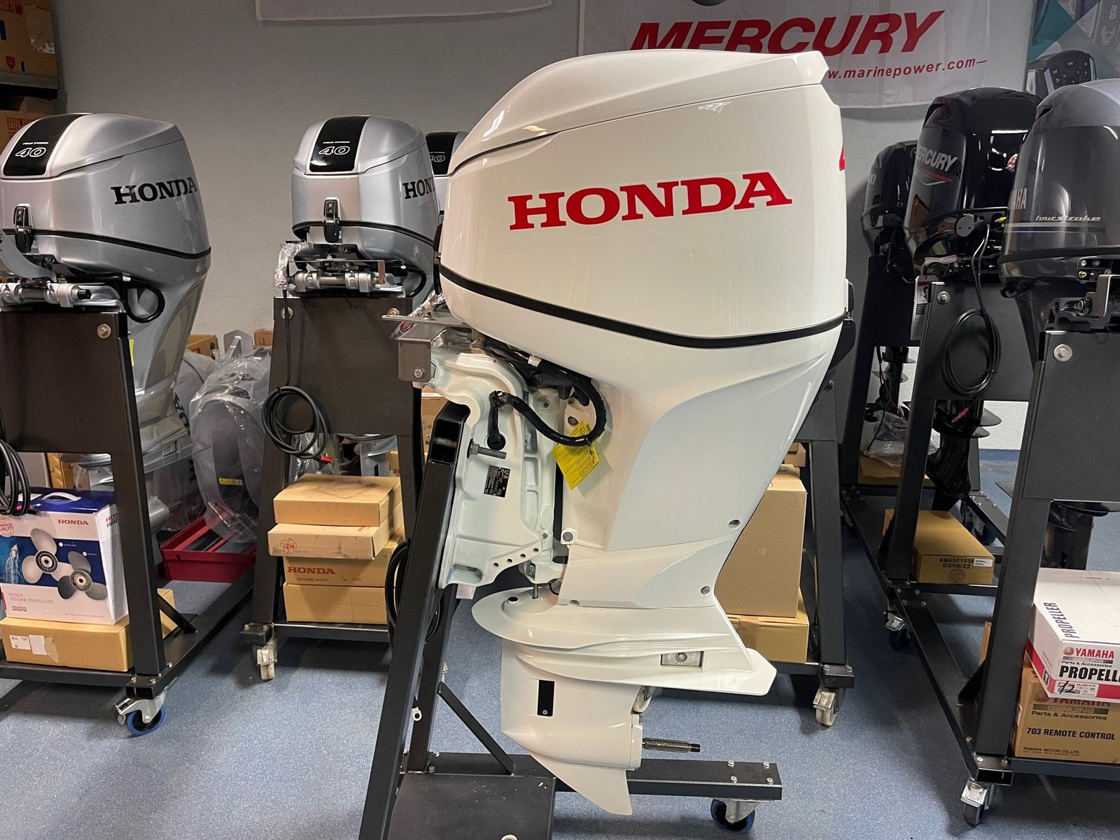 Honda BF60 LRTU 60HP Outboard Motor White Long Shaft
