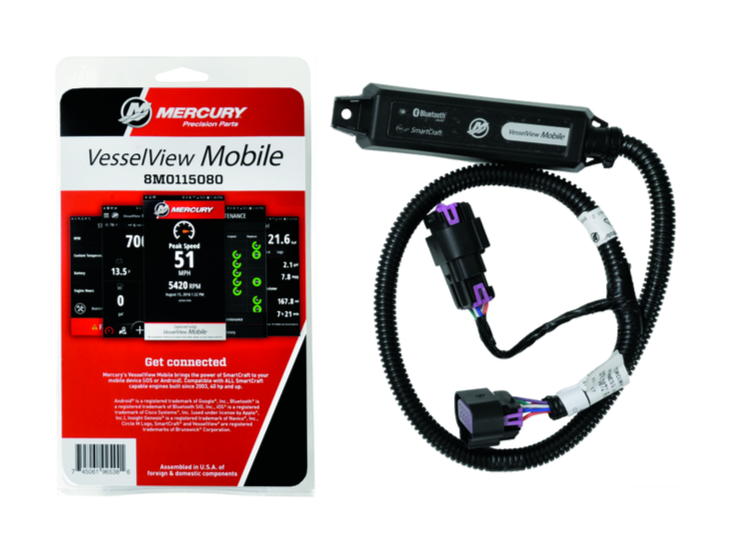 Mercury VesselView Mobile Wireless Bluetooth Marine Engine Monitor Kit