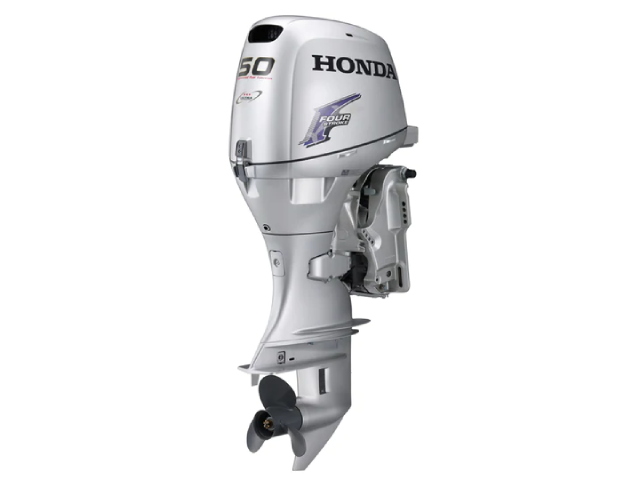 Honda BF50 LRTU 50 HP Long Shaft Outboard Motor with Remote Control and Gauge