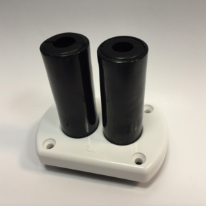 Mavimare Through-Hull Fitting for 2 Hydraulic Hoses White