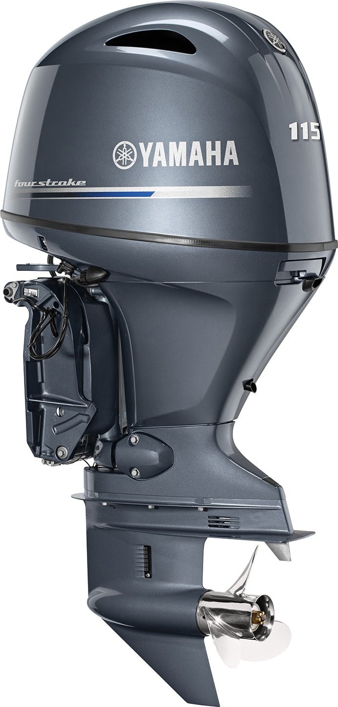 Yamaha F115 LB 115 HP Long Shaft Outboard Motor With Remote Tachometer