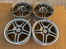 BBS Staggered 18 R129 Silver Arrow Wheels