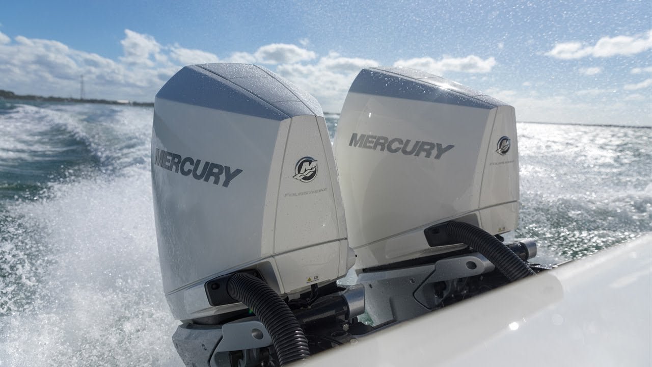 Mercury Verado V600 V12 Extra Long Shaft Outboard Engine White